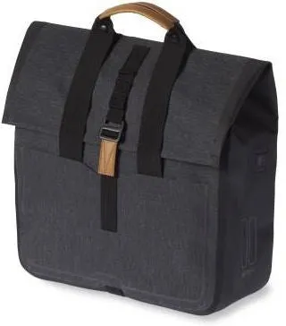 FIETSTAS BASIL URBAN DRY SHOPPER 20 LITER 34 X 16 X 48 CM  CHARCOAL MELEE